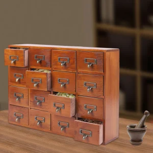 Vintage Wooden Desk Drawer Organizer