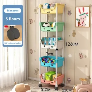 Tier Cart with Wheels